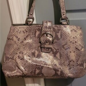 Snake skin Michael Kirs bag bearly used